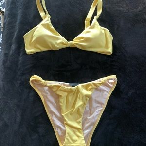 LA HEARTS Yellow bathing suit, looks brand new